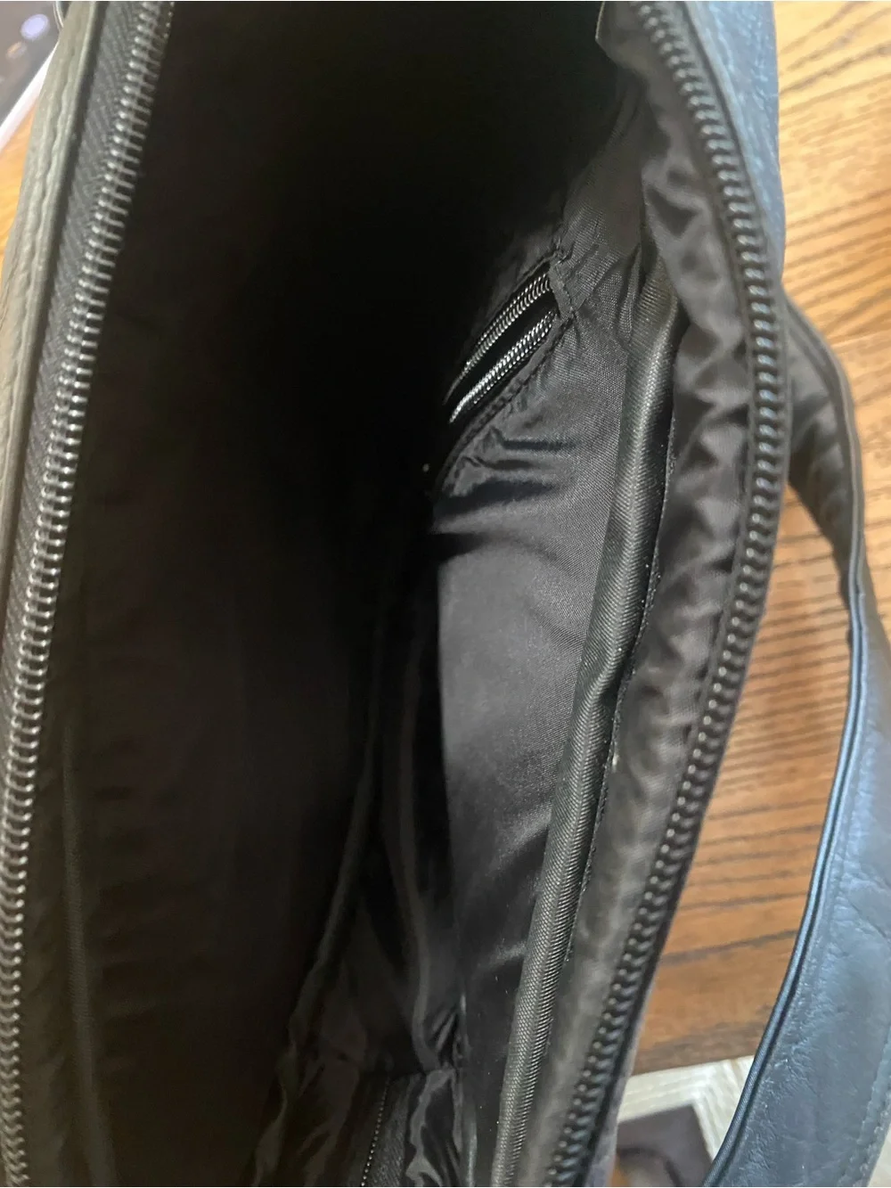Beautiful Black Leather Sling Backpack - Unbranded. Size OS